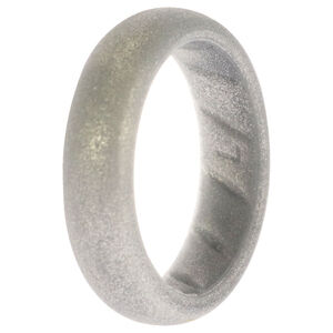 Silicone Wedding BR Solid Ring - Basic-Silver by ROQ for Women - 7 mm Ring